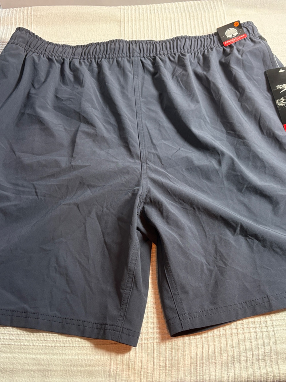Speedo Men's Charcoal Athletic Swim Shorts